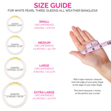 THREE QUEENS ALL WEATHER BANGLES® (AWB®) - WHITE PEARL