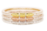 THREE QUEENS ALL WEATHER BANGLES® (AWB®) - CLEAR CRYSTAL