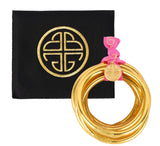 GOLD ALL WEATHER BANGLES® (AWB®) - SERENITY PRAYER-SET -PULSERA DORADA