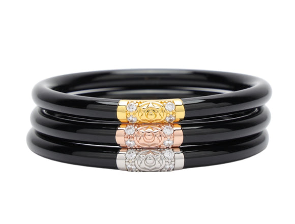SET PUSERAS THREE KINGS ALL WEATHER BANGLES® (AWB®) - BLACK