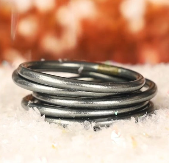 GRAPHITE ALL WEATHER BANGLES® (AWB®) - SERENITY PRAYER – latinmoodmx